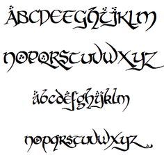 Lord of the Rings Hobbit Font Hobbit Font, Alphabet Graffiti, Hand Fonts, Tattoo Fonts Cursive, Cursive Tattoos, Disney Tattoo, Initial Tattoo, Tattoo Font, E Tattoo