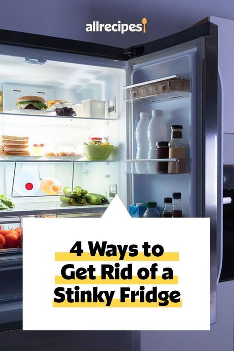 How To Make Fridge Smell Better, Stinky Fridge Remedies, Fridge Smell Tips, How To Clean Fridge, Fridge Cleaning Solution, Smelly Refrigerator, Cleaning Fridge, Smelly Fridge, Fridge Cleaning