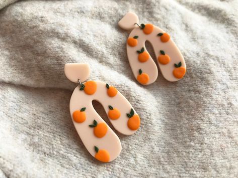 Handmade Rings Diy, Homemade Earrings, Polymer Clay Flower Jewelry, Diy Earrings Polymer Clay, Handmade Clay Jewelry, Diy Jewlery, Clay Crafts Air Dry, Polymer Earrings, Food Earrings