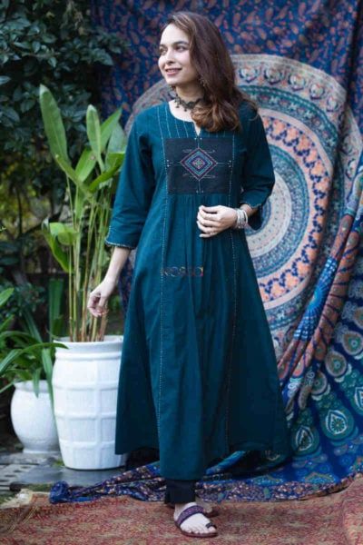 Buy Sabgya Straight Kurta Online | KessaWear.com Kessawear Kurti, Bagru Print, Kurta Dress, A Line Kurta, Cotton Pants, Body Measurements, Black Cotton, Maxi Dress, Clothes For Women