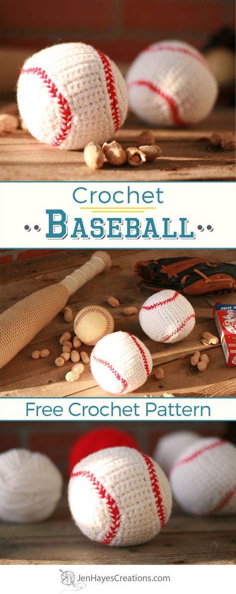 Crochet Baseball Pattern, Baseball Crochet Pattern, Crochet Baseball, Baseball Pattern, Crochet Ball, Crochet Baby Boy, Pola Amigurumi, Crochet Amigurumi Free Patterns, Crochet Amigurumi Free