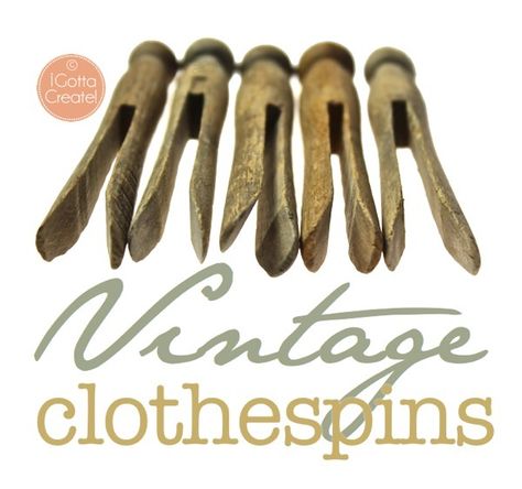 DIY::: Vintage Clothespins Tutorial ! Cost Pennies & Can Use Everywhere !! Old Clothes Pins Ideas, Vintage Clothespin Crafts, Vintage Clothes Pin Crafts, Vintage Clothes Pins Ideas, Recipes Gift Ideas, Vintage Clothespins, Time Clothes, Wood Clothes, Clothes Pin Crafts