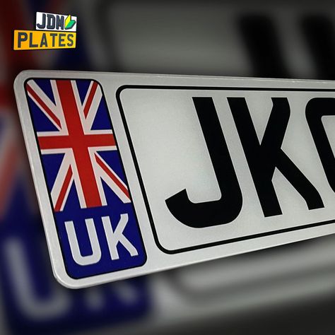 Printed UK Flag with a black border to match the main plate, tidy! 🚘 
 #numberplatesupplier #printednumberplates #customnumberplates #customisednumberplates #numberplateprinting Custom Number Plates, Personalised Number Plates, Number Plates, Uk Flag, Printed Plates, Black Border, Birthday Anniversary, Jdm, For Everyone