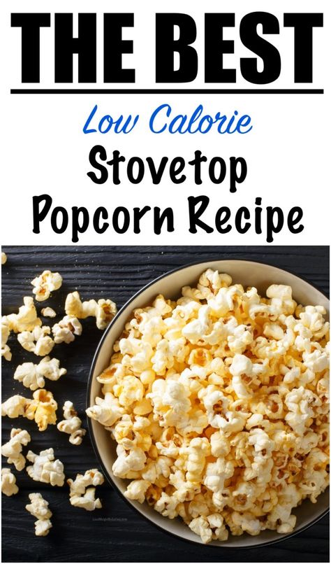 Homemade Stovetop Popcorn Recipe (Low Calorie and Easy) Clean Eating Videos, Low Calorie Popcorn, Stovetop Popcorn Recipes, Homemade Popcorn Recipes, Eating Videos, Stovetop Popcorn, Healthy Popcorn, Metabolism Boosting Foods, Low Calorie Cooking