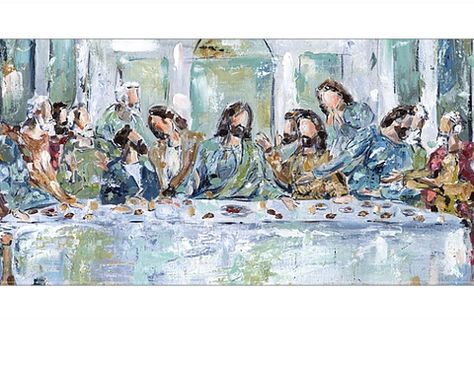 The Last Supper Painting, Religious Artwork, Biblical Art, Last Supper, Jesus Art, Table Display, Paintings & Prints, Frame Decor, Framed Tv