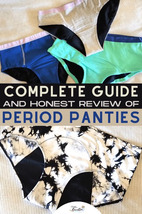 Curious about how period panties work and if they're worth the investment cost? I've reviewed 5 different brands and have details on what works, what doesn't, cost breakdown and tips on how to best use these leakproof underwear all month long. The most expensive brands might not always be the best choice so I'm sharing honest reviews on leakage, odor and ways to save money. #Period #Menstruation #Female #Women Best Period Panty, Diy Period Panties, Expensive Brands, Period Days, Period Undies, Holistic Health Remedies, Irregular Periods, Period Panties, Body Smells