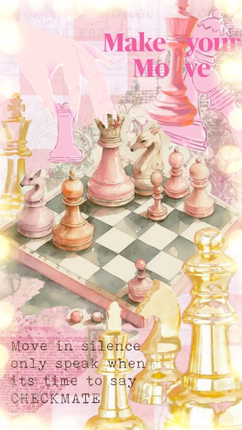 #chess #chessaesthetic #pink Chess Aesthetic, Pink Aesthetic, Chess Board, Chess, Pink