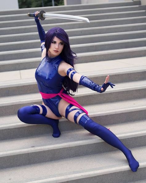 Character: Psylocke (Elizabeth "Betsy" Braddock) / From: MARVEL Comics 'Uncanny X-Men' / Cosplayer: Sarah Hendo (aka Hendo Art) / Photo: NelsPhotos (2019) Xmen Cosplay, Betsy Braddock, Epic Cosplay, Marvel Cosplay, Male Cosplay, Uncanny X-men, Daily Pictures, Photo Edited, Hen Do