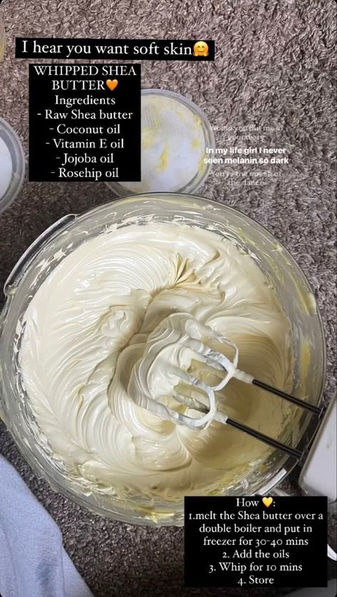 Diy Body Butter Recipes, For Soft Skin, Homemade Body Butter, Diy Body Butter, Skin Care Business, Whipped Shea Butter, Body Butters Recipe, Diy Body Care, Healthy Advice