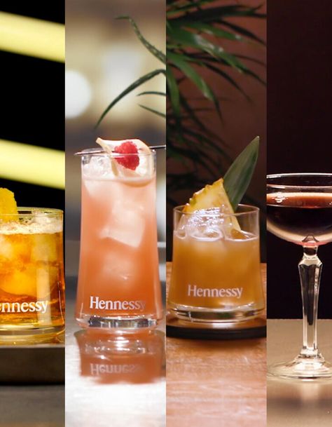 Hennessy Birthday Cocktails | Hennessy USA Hennesy Drinks Cocktails, White Hennessy Cocktails, Cocktails With Hennessy, White Hennessy Drinks Recipes, Hennessy Drinks Recipes, Hennessy Mixed Drinks, Hennessey Drink, Hennessy Black, White Hennessy