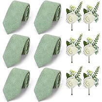 Groom Sage Green, Groomsmen Sage Green, Green Boutonniere, Green Ties, Sage Green Tie, Groomsmen Accessories, Groomsmen Boutonniere, Rose Boutonniere, Sage Green Color