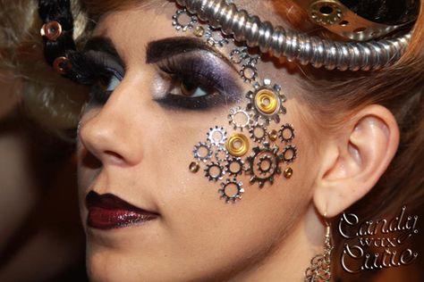 Steam Punk Makeup, Steampunk Diy Costume, Steampunk Makeup, Fantasy Make-up, Steampunk Hairstyles, Mode Steampunk, Steampunk Halloween, Punk Makeup, Steampunk Cosplay