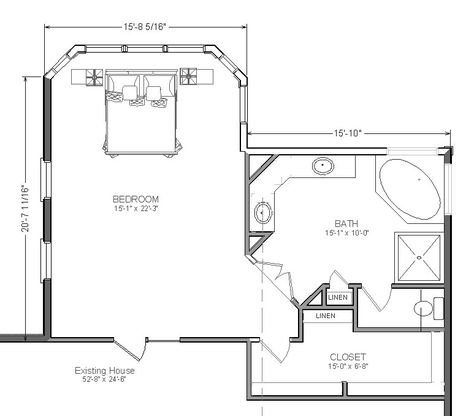 master suite plans | Master Bedroom Addition Suite with Prices - Extensions - Simply ... Masterbathroom Ideas, Master Suite Floor Plans, Master Suite Plans, Master Suite Layout, Master Suite Floor Plan, Master Suite Addition, Suite Ideas, Small Bedroom Remodel, Bedroom Addition