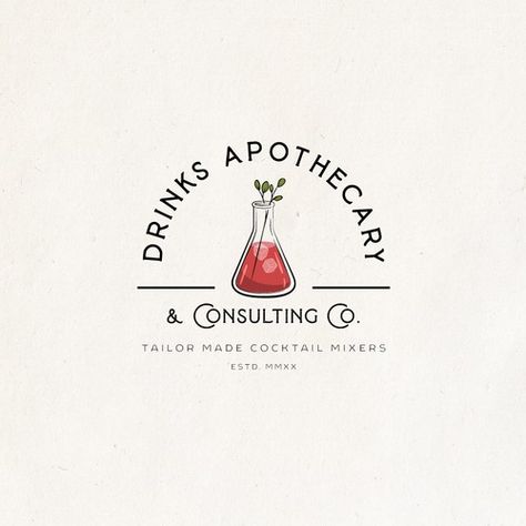 Apothecary Logo, Apothecary Design, Cocktail Mixers, Global Design, Logo Ideas, Logo Maker, Apothecary, Candle Making, Get Started