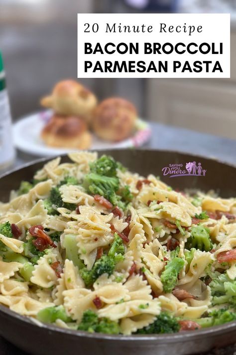 Need a quick and easy dinner recipe! Grab the ingredients to make Bacon Broccoli Pasta - dinner will be ready in 20 minutes! Bacon And Broccoli Pasta, Pasta And Broccoli Recipes Simple, Broccoli And Pasta Recipes, Pasta And Broccoli Recipes, Bacon Broccoli Pasta, Pasta Side Dishes Easy, Broccolini Pasta, Bacon Pasta Salad, Broccolini Recipe