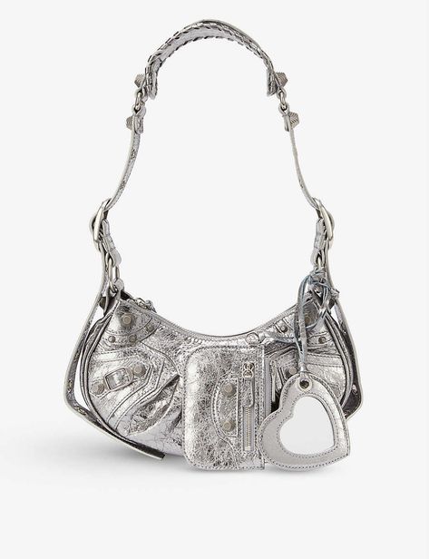 Balenciaga Bag Silver, Silver Balenciaga Bag, Balanciaga Bag, Balenciaga Motorcycle Bag, Balenciaga Handbag, Metallic Leather Bag, Silver Bag, Heart Mirror, Tourist Sites