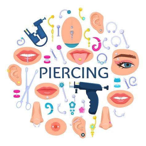 Ear Piercing Clipart, Piercing Wallpaper, Piercing Logo, Tools Design, Diy Easter Gifts, Cool Ear Piercings, Piercing Shop, Design Tools, Ear Piercing