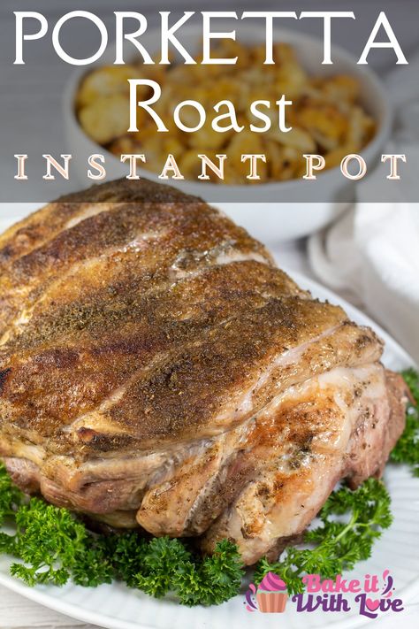 Porketta Seasoning, Porketta Roast, Instant Pot Pork Roast Recipe, Pressure Cooker Pork Roast, Roast Pork Dinner, Pressure Cooker Roast, Pork Rib Roast, Boneless Pork Roast, Pressure Cooker Pork