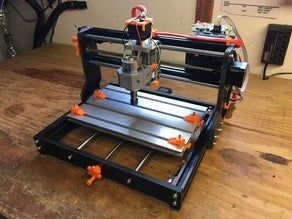 CNC 3018-things - Search - Thingiverse Cnc Router Projects, Diy Cnc Router, Cnc Engraving Machine, Router Projects, Cnc Software, Mini Diy, Table Clamp, Cnc Parts, Cnc Router Machine