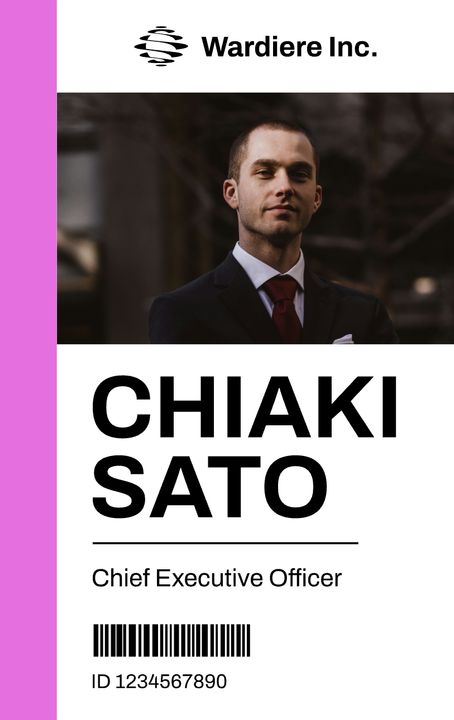 Chief Executive Officer ID Card Chief Executive Officer