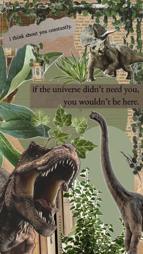 Dinosaur Athstetic, Dinosaur Aesthetic Wallpaper, Paleontology Aesthetic, Dinosaur Aesthetic, Jurassic World Wallpaper, Painted Window Art, Dinosaur Posters, Dinosaur Wallpaper, Collage Art Projects