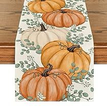 Outdoor Table Decor, Fall Table Runner, Pumpkin Table Runner, Kitchen Centerpiece, Thanksgiving Table Runner, Thanksgiving Kitchen, Tafel Decor, Feuille Eucalyptus, Fall Table Runners