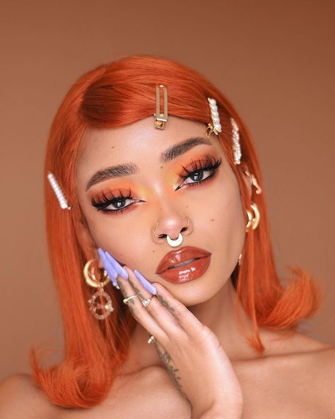 Pumpkin Spice Makeup, Benefit Foundation, Queen Wallpapers, Pumpkin Makeup, Nyane Lebajoa, Goof Proof Brow Pencil, Cute Hair Colors, Japanese Makeup, Top Hairstyles