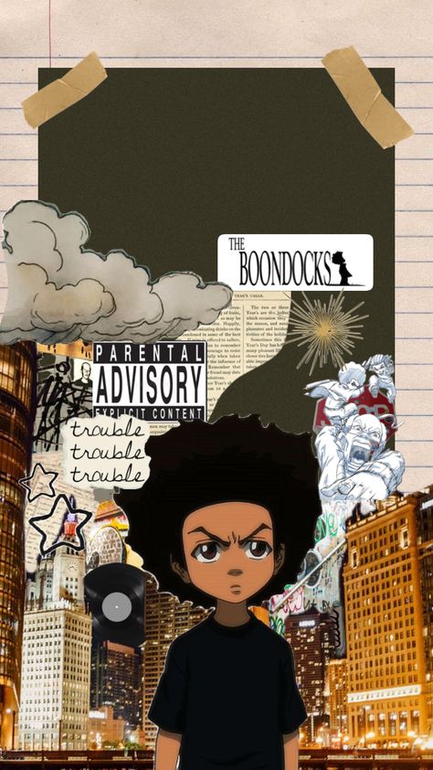 Riley Freeman, Iphone Background Inspiration, The Boondocks Cartoon, Boondocks Drawings, Hood Wallpapers, Dope Wallpaper Iphone, Background Inspiration, Pretty Wallpaper Ipad, Album Artwork Cover Art