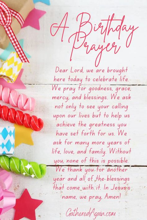 Prayers For Birthday Blessings, Happy Birthday Prayer Inspirational, Prayer For Birthday Celebrant, My Birthday Prayer For Myself, Prayer For Birthday, Christian Birthday Party, Christian Birthday Party Ideas, Happy Birthday Prayers, Birthday Prayer Wishes