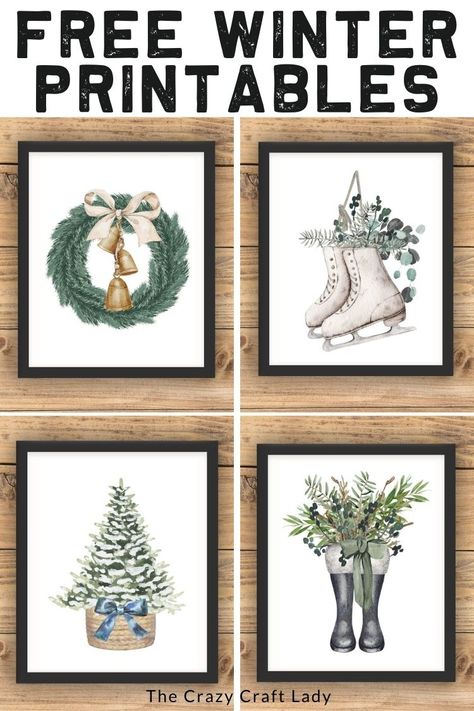 8 X 10 Christmas Printable Free, Farmhouse Winter Printables Free, Farmhouse Prints Free Printable, Christmas Vintage Printables, Christmas Poster Printables, Printable Xmas Wall Art, Printable Winter Art, Farmhouse Christmas Wall Art, Free Winter Printables Decor