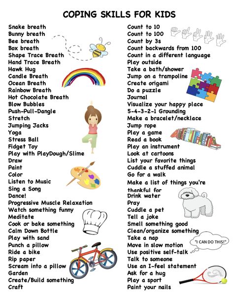 The last post published was Coping Skills Reminder Signs, and towards the end, I realized that I did not have an extensive list published of coping skills… and I cannot believe I’ve gon… Elementary Coping Skills, Coping Skills Printable Free, Coping Skill Crafts, Color By Coping Skills Free, Coping Skills For Preschoolers, A To Z Coping Skills, Free Coping Skills Printables, De Escalation Techniques For Kids, Coping Skills Worksheets For Kids