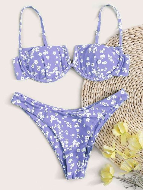 Cute Shein Bikinis, Swimsuits 2022, Swimsuit Inspo, Swimsuit Shein, Closet Y2k, Backless Swimsuit, Trendy Swimsuits, Swimsuits Outfits, Cute Bathing Suits