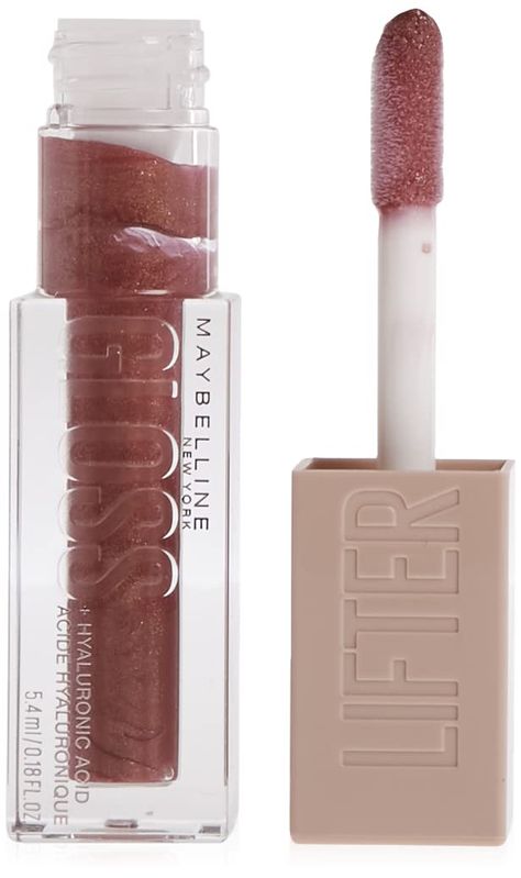 Lifter Gloss Maybelline, Lifter Lip Gloss, Maybelline Gloss, Maybelline Lip Gloss, Brown Lip Gloss, Pelo Color Vino, Maybelline Lifter Gloss, Maybelline Lifter, Lifter Gloss