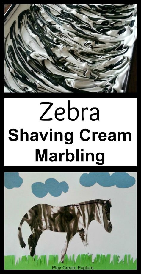 Art- TIGERS NOT ZEBRAS. Give each child a normal sized piece of paper and teach them how to create tiger pattern with orange paint and shaving cream. Let dry, then cut out a tiger from the pattern and have them draw a scene on a separate sheet to glue the tiger into a jungle scene. Rainforest Lessons, Shaving Cream Marbling, Rainforest Crafts, Preschool Zoo Theme, Preschool Jungle, Safari Crafts, Zoo Preschool, Jungle Crafts, Zoo Crafts