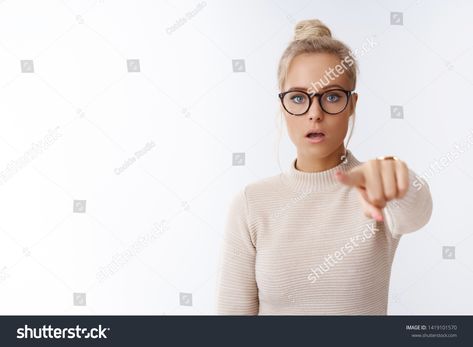 Pointing At Camera Reference, Camera Reference, Fitness Logo, Art References, Cat Eye Glass, Art Reference, White Background, Royalty Free Stock Photos, Stock Images