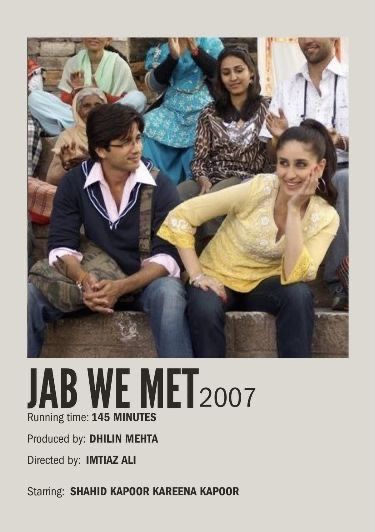 Jab We Met Poster, Jab We Met, Phone Cover Stickers, Digital Watch Face, Something Funny, Goofy Dog, Most Paused Movie Scenes, Bollywood Funny, Iconic Movie Posters