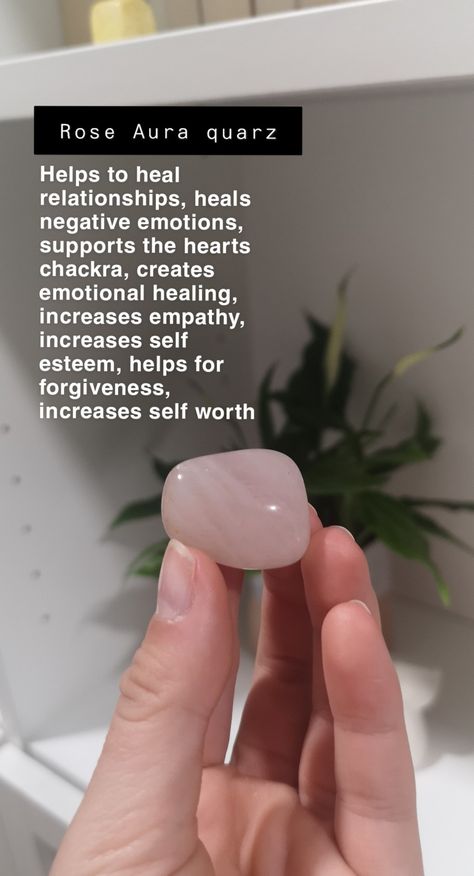 Aura Rose Quartz, Rose Aura, Healing Relationships, Hair Salon Decor, Spiritual Crystals, Crystal Meanings, Negative Emotions, Rose Quartz Crystal, Salon Decor