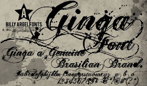 ginga-free-grunge-fonts Cowboy Font, Best Tattoo Fonts, Tattoo Fonts Cursive, Cursive Tattoos, 1001 Fonts, Beautiful Script Fonts, Script Typeface, Free Script Fonts, Tattoo Font