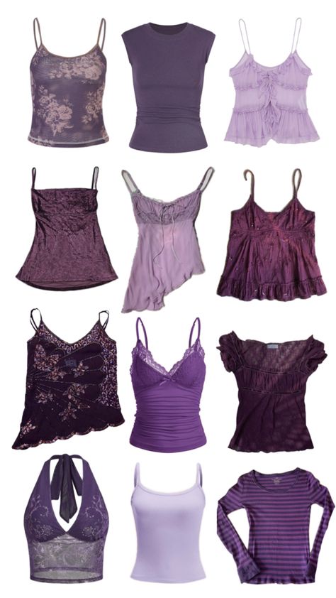 purple tops, tanks, shirts Purple Tops, Purple Top, Outfit Inspo, Purple