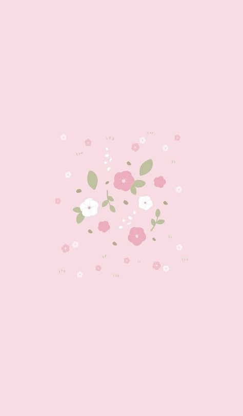 Pastel Poster, Pink Wallpaper Backgrounds, Flowery Wallpaper, Wallpaper Doodle, Flower Iphone Wallpaper, Cute Flower Wallpapers, Cute Simple Wallpapers, 背景 シンプル, Flower Background Wallpaper