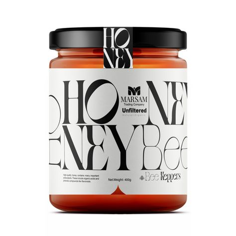 Honey Label Design, Jam Packaging, Honey Logo, Honey Label, Honey Brand, Honey Packaging, Packaging Label Design, Jar Packaging, Honey Design