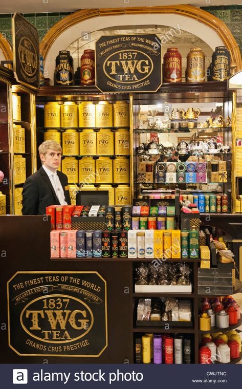 Twg Tea Stock Photos & Twg Tea Stock Images - Alamy Twg Tea Aesthetic, Tea Counter, Nuts Packaging, Victoria Pendleton, Twg Tea, Singapore Changi Airport, Twinings Tea, Laura Whitmore, Tea Store