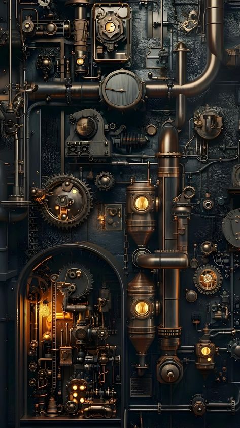 Steam Punk Wallpaper, Punk Wallpaper, Photoshop Ideas, Wallpaper Phone, Steam Punk, 4k Hd, Cyberpunk, Phone Wallpaper, Iphone Wallpaper