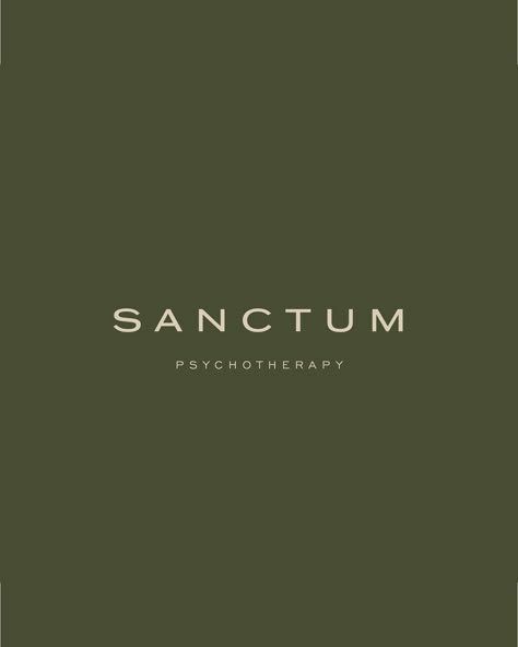 Logo Design Sanctum Pyschotherapy Therapist Logo Design Ideas, Athletic Branding Design, Therapy Branding Design, Logo Design Drawing, Interior Design Branding Identity, Clinic Branding, Coaching Branding, Therapist Logo, Spa Logo Design