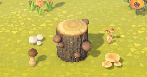 This is a guide to collecting Mushrooms, a set of seasonal DIY materials in Animal Crossing: New Horizons (ACNH). To learn how to get Mushrooms and where they can be used, please read on. Acnh Mushroom Diy, Mushrooms Animal Crossing, Acnh Mushroom Codes, Acnh Mushroom Forest, Animal Crossing Mushroom, Acnh Mushroom, Acnh Witchy, Acnh Autumn, Mushroom Circle