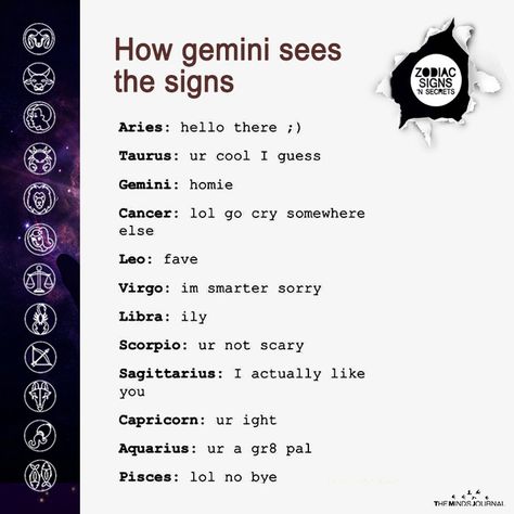 The Body Language Of Attraction of Each Zodiac Sign How The Signs See The Signs, How Aries Sees The Signs, Gemini Zodiac Quotes, Gemini Traits, Zodiac Signs Chart, Gemini Quotes, Gemini Life, Astrology Gemini, Zodiac Gemini