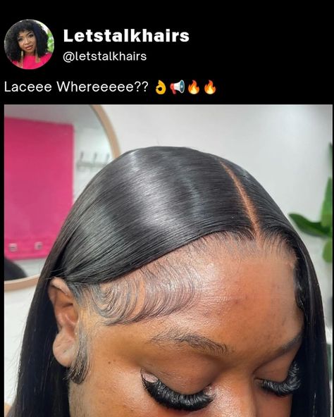 🔭Lace Where?? 🤔 💭 Soft edges, lace and install fye 🔥 📧 : care@letstalkhairs.com to join our products vendors program on the web or 📩: DM FOR DIFFERENT PROMO/ADS packages available on this platform www.letstalkhairs.com ______________________ Featured stylist: @kutieshairuk 📍: East London, UK 🇬🇧 DM HER 👆 FOR ENQUIRIES ________________ IGNORE ️  frontalwig,  lacewigs,  ponytails, hdfrontal, traditional Sew In, quick weave, 613 hair,  hairstylist hdlacewig frontalwigs fulllacewigs  ponyt... Wig No Edges, Buss Down Wig, Melted Lace, Blender Hair, Frontal Wig Hairstyles, Birthday Goals, Pretty Lashes, Edges Hair, Quick Weave Hairstyles