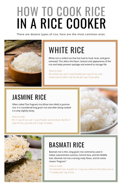 A good helping of rice is capable of transforming a modest vegetable dinner into a magnificent festival. Rice is easy to come by and not that expensive. Plus it’s the ideal canvas for many dishes like stir-fried rice and butter chicken, among many others.If you cook rice (and other grains) regularly and have the space to store it, but you don’t need any special equipment or ingredients to cook a pot of amazingly simple, tender, and fluffy rice.#jasminerice #cookingtips #japaneserice #cooking Rice To Water Ratio, Rice In Rice Cooker, Basmati Rice Recipe, Vegetable Dinner, Sushi Rice Recipes, Rice Diet, Basmati Rice Recipes, Cooking Jasmine Rice, Fluffy Rice