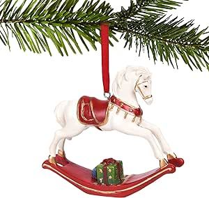 Decorative Hanging Ornaments Christmas Decoration - Home Christmas Rocking Horse Ornament Figurine 4.13 * 0.98 * 3.34 Inch Newman House Studio Decorate Fireplace, Horse Memory, Christmas Rocking Horse, Rocking Horse Ornament, Wild Things Party, Storing Christmas Decorations, Decorate Christmas, Reindeer Figurine, Nutcracker Soldier