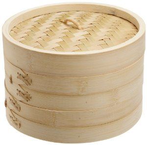 Concord 3 Piece 8 Inch Bamboo Steamer...because I don't have an oven Dim Sum Dumplings, Electric Steamer, Bamboo Rice, Bamboo Steamer, Chinese Bamboo, Chinese Dumplings, Kitchen Makeovers, Steamer Basket, Asian Kitchen